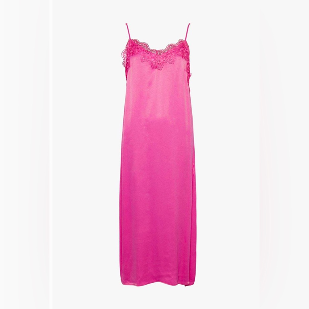 Warehouse UK petite, size 4 US, pink slip dress. NWT